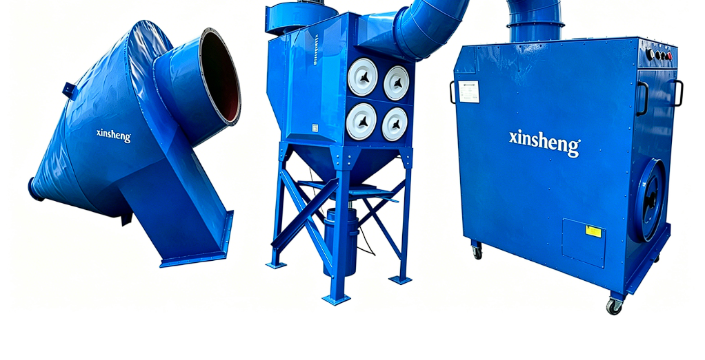 Cartridge industrial dust collector