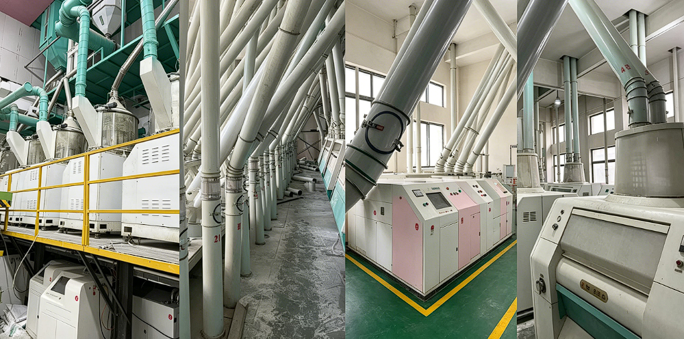 Prefabricated duct for flour mill